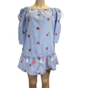 Very J . Blue Floral Blouse